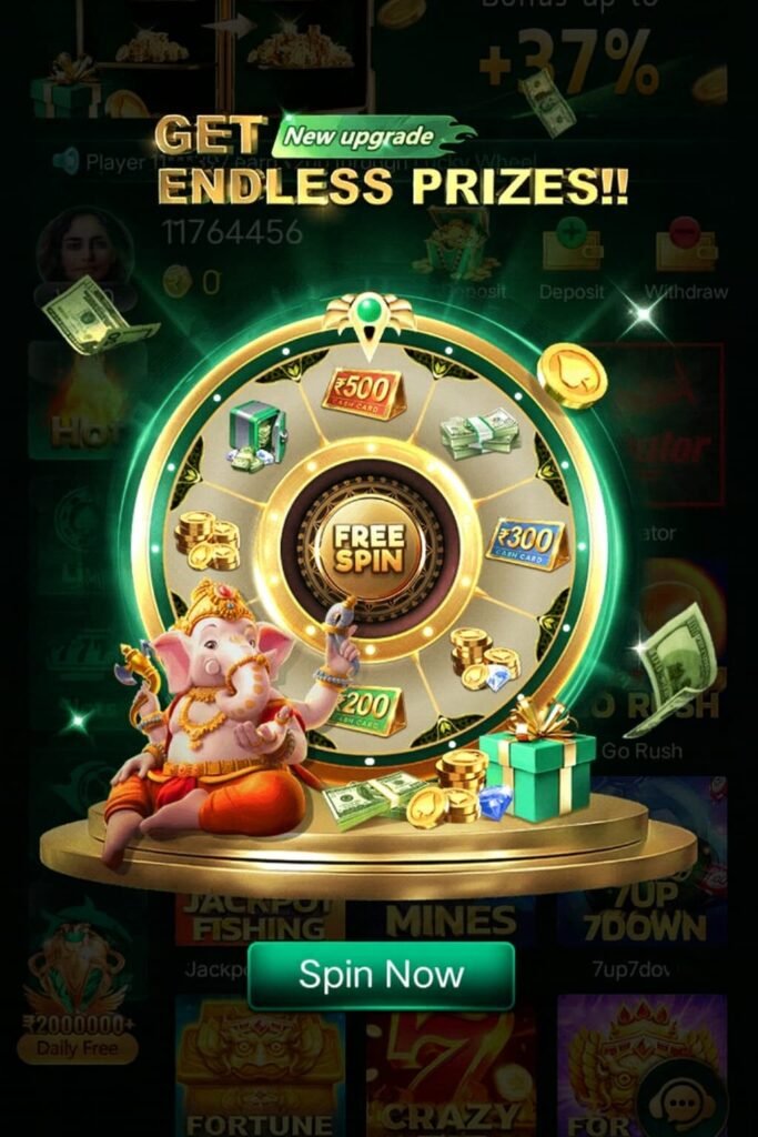 Promotions page on the bigowinapp displaying offers like daily bonus, lucky wheel and referral rewards.